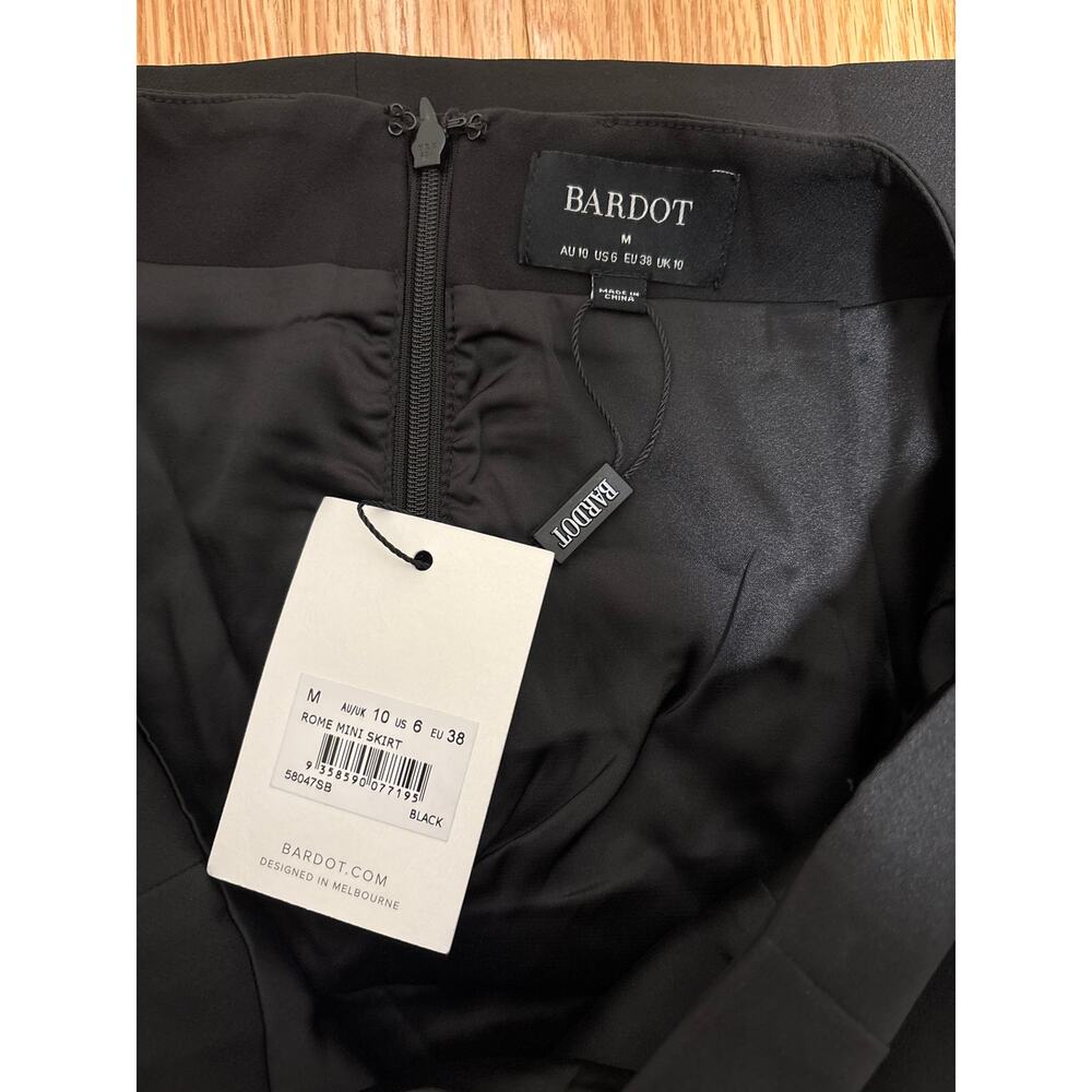 Bardot Rome Mini Skirt Black Size M - Picture 7 of 7
